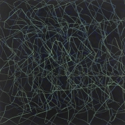 12/7,  Fettkreide, Tusche auf Leinwand, 2012, 155 x 155 cm, Privatbesitz