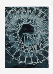 Kunstgraben 16.5.22 II,  Monotypie,  85,5 x 61 cm