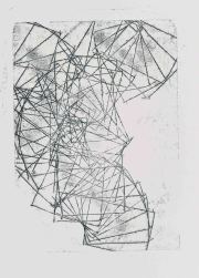 Kunstgraben 2.5.22 I,  Monotypie, 85,5 x 61 cm