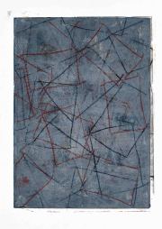 Kunstgraben 28./29.6./5./7./12.7.22, Monotypie, 81,5 x 63 cm