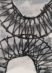 Kunstgraben 11.5.22 I, Monotypie, 70 x 50 cm