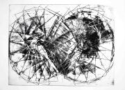 Kunstgraben, Radierung, 2022, Platte 65 x 50, Hahnemühle Büttenpapier 78 x 56 cm