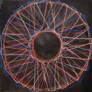 23/11, Fettkreide, Tusche auf LW, 2023, 125 x 125 cm