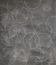 20/11  Fettkreide, Tusche auf Leinwand, 2020, 150 x 130 cm