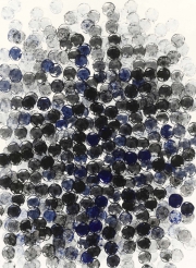 Dresdner Mairübe III, 2018, Tusche, Öl auf Papier,  92 x 67 cm