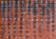 Rübe,  2017, Acryl, Tusche, Öl auf LW,  70 x 100 cm