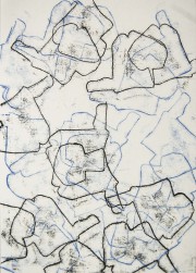 Wege 4  15.12.20 III, Monotypie, 42 x 29,7 cm