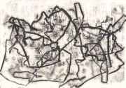 Wege 6  8.7.20 III, Monotypie, 21 x 29,7 cm