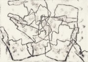 Wege 6  8.7.20 VI, Monotypie, 21 x 29,7 cm