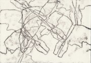 Wege 6  8.7.20 XI, Monotypie, 21 x 29,7 cm