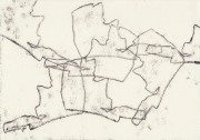 Wege 6  8.7.20 XIV, Monotypie, 21 x 29,7 cm