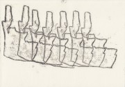 Wege 6  8.7.20 XIII, Monotypie, 21 x 29,7 cm